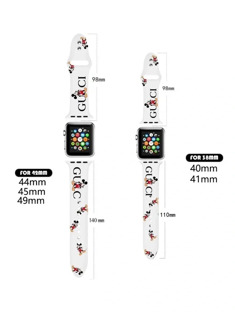 Apple Watch Band 38/40/41mm -Small- Series 1-11 / SE / Ultra - Luxury Strap -